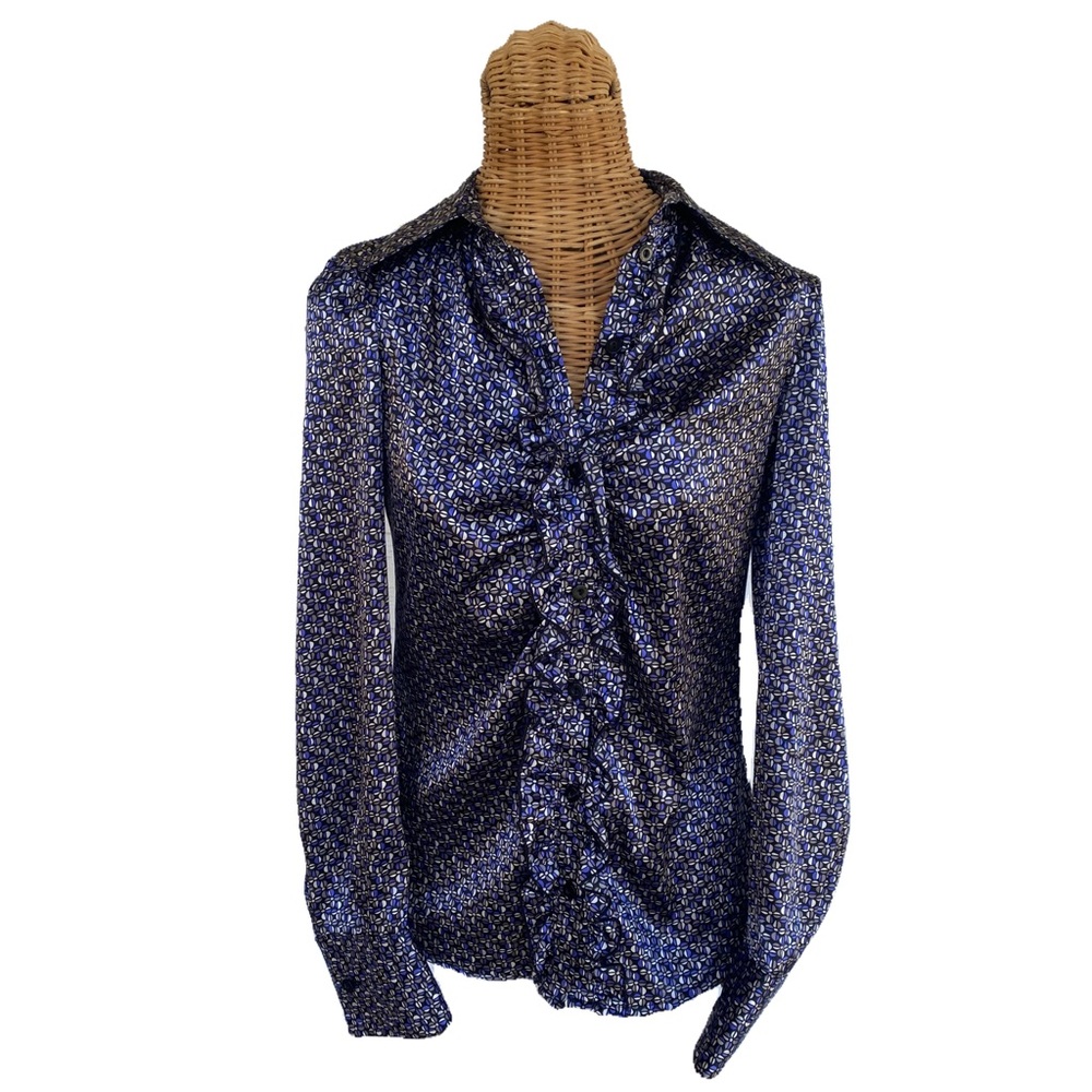 NAF NAF Button Up Long Sleeve Shirt